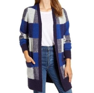 NWT Lucky Brand Buffalo Check Cardigan